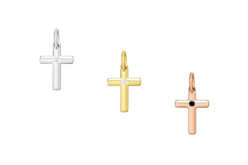 Silver 925 cz cross charm