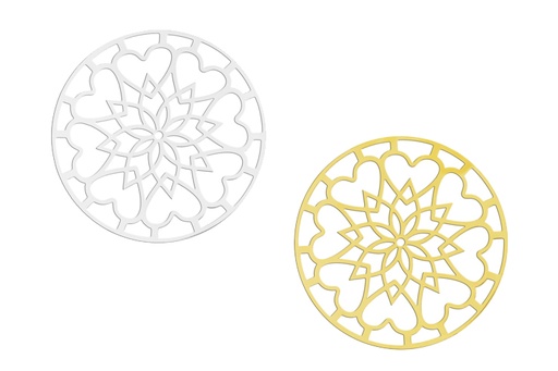 Entrepieza plata 925 mandala 