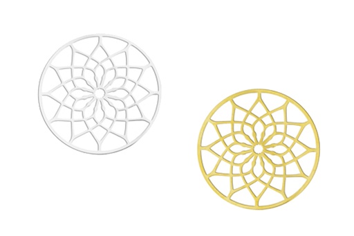 Silver 925 finding mandala