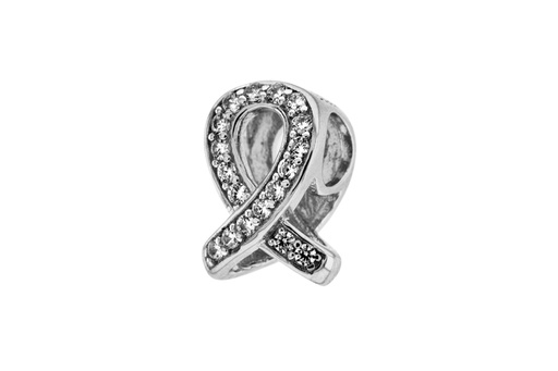 [115510001ZBL] Entrepieza plata 925 zirconita lazo pasante 