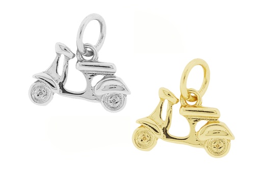 Silver 925 motorbike charm