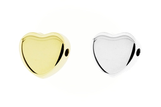 Entrepieza plata 925 corazon pasante 