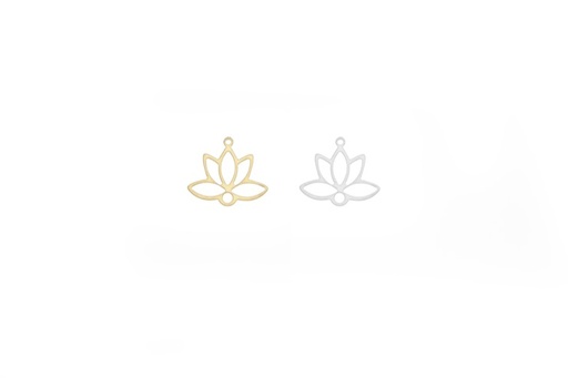 Entrepieza plata 925 flor de loto 