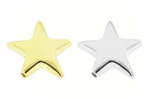 Entrepieza plata 925 estrella pasante 