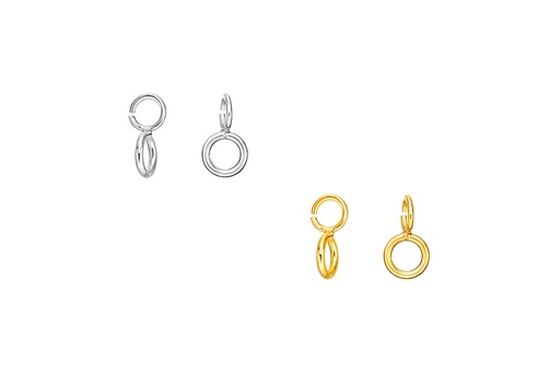 Anilla plata 925 doble cerrada 4.4mm abierta 3.6mm 