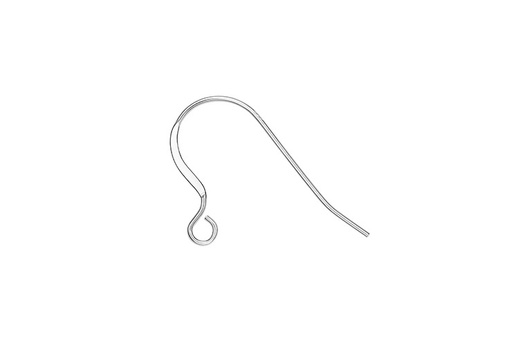 Gancho hippie plata 925 hilo chafado 