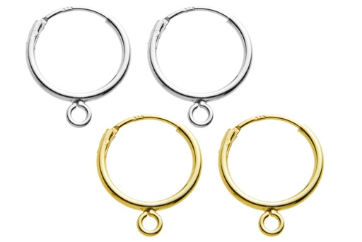 Silver 925 finding earring