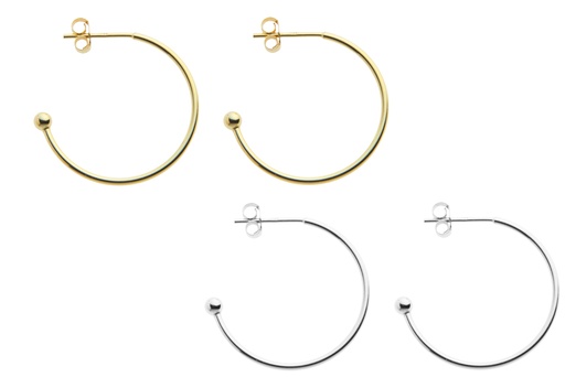 Silver 925 finding earring