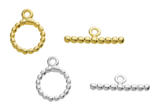 Cierre t plata 925 bolitas 