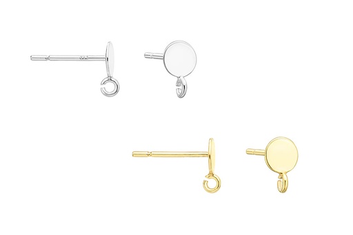 Base para pendiente c/ anilla abierta int.1.3mm