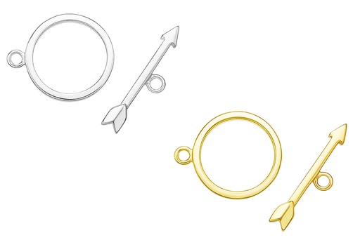 Cierre t plata 925 flecha 