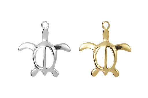 Colgante charm plata 925 tortuga marina