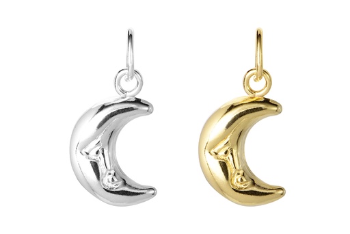 Colgante charm plata 925 luna
