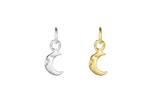 Charm plata 925 luna 5x3mm