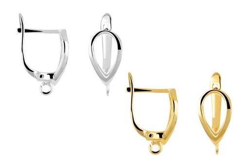 Sterling silver earring finding