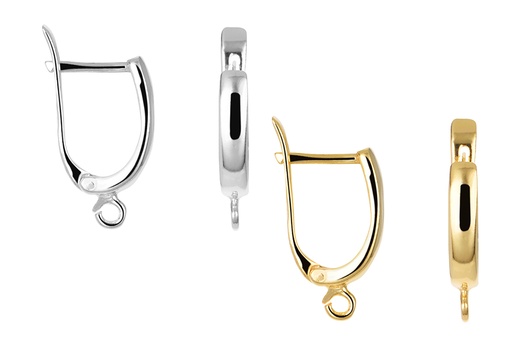 Sterling silver finding earring