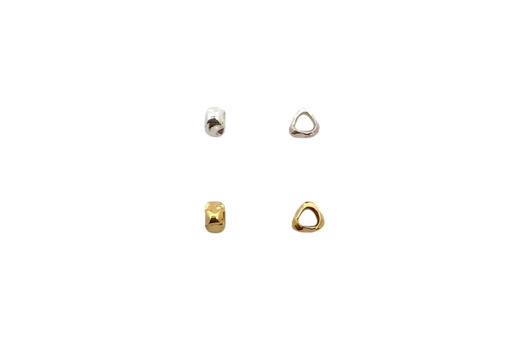 Sterling silver triangle tube shape