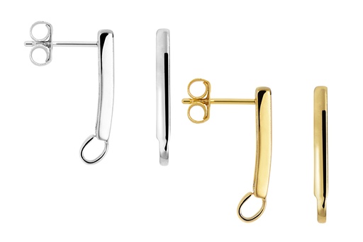 Sterling silver earring finding