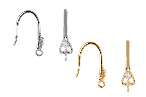 Sterling silver earring finding