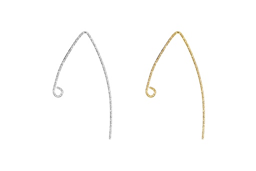 Gancho oval plata 925 hilo 0.7mm