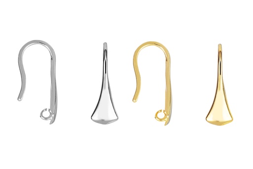 Base de pendiente plata 925 tipo capuchón con anilla abierta oculta