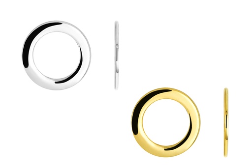 Sterling silver flat ring finding