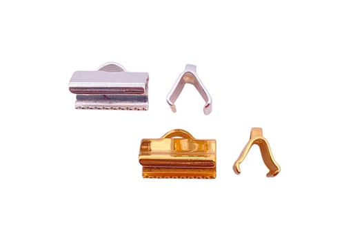 Terminal de chafa plata 925 plano 15.00/19.00mm (pack de 6)