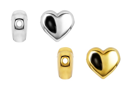 Entrepieza plata 925 corazón