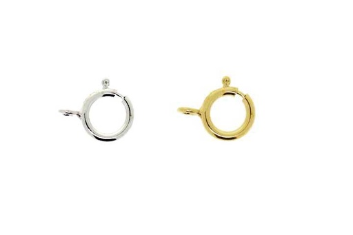 Reasas super light wgt de plata 925 con anilla perpendicular cerrada soldada