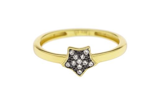 Anillo plata 925 zirconita estrella 