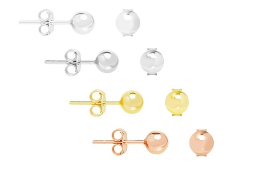 Silver 925 ball studs 8mm