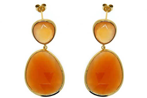 Silver 925 earring semi precious stone