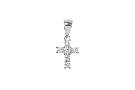 Silver 925 pendant cross cz