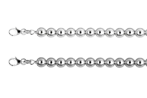 Sterling silver balls necklace 40+5cm sterling silver