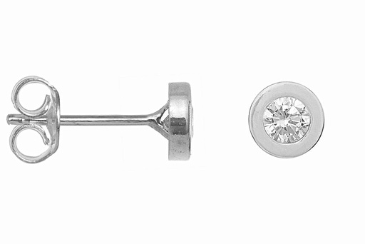 Earring silver 925 cz