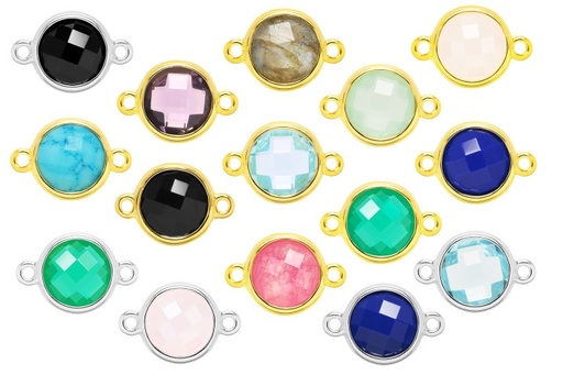 Silver 925  semi precious stone finding