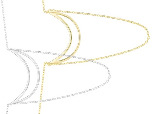 Silver 925 moon necklace 38+5cm sterling silver