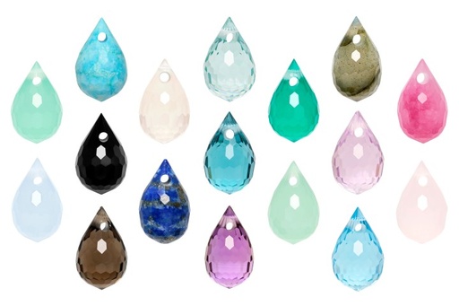 Colgante piedra talla lagrima 6x10 