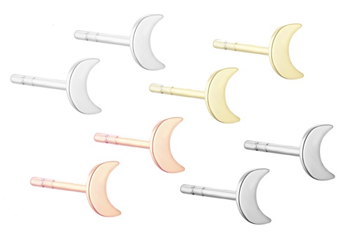 [1228000000RD] Silver 925 moon earring