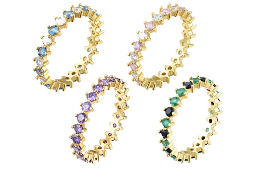 Silver 925 ring with zirconita