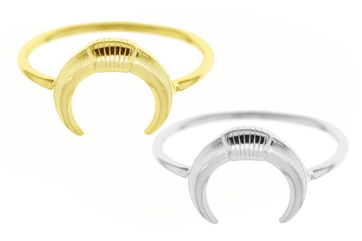 Anillo plata 925 cuerno 