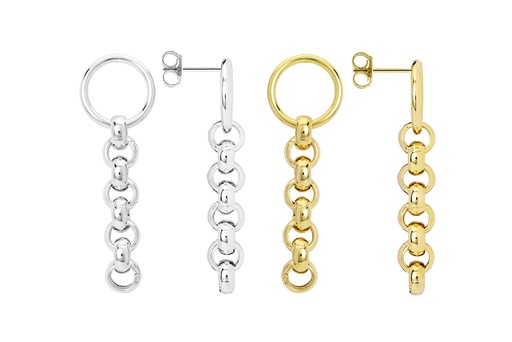 Sterling silver long earrings