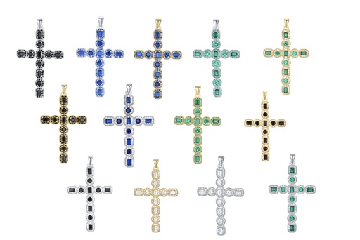 Sterling silver cross pendant