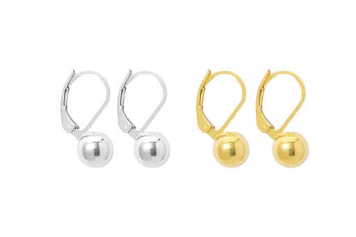 Pendiente plata 925 bola