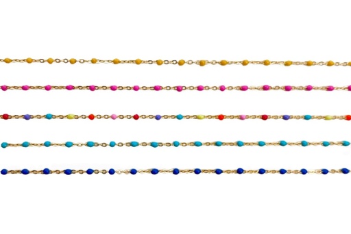 Silver chain enamel by meter