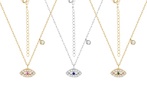 Collar plata 925 ojo turco