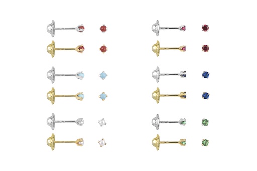 Pendiente plata 925 coral turquesa perla 4 grapas