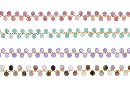 Sterling silver semiprecious stone bracelet