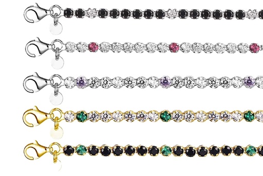 Sterling silver 2mm tennis bracelet