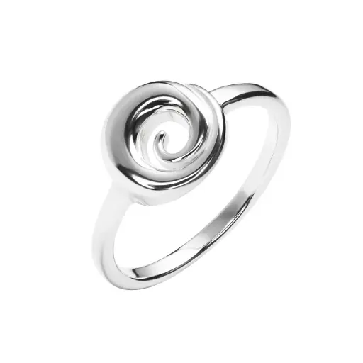 Sterling silver spiral ring